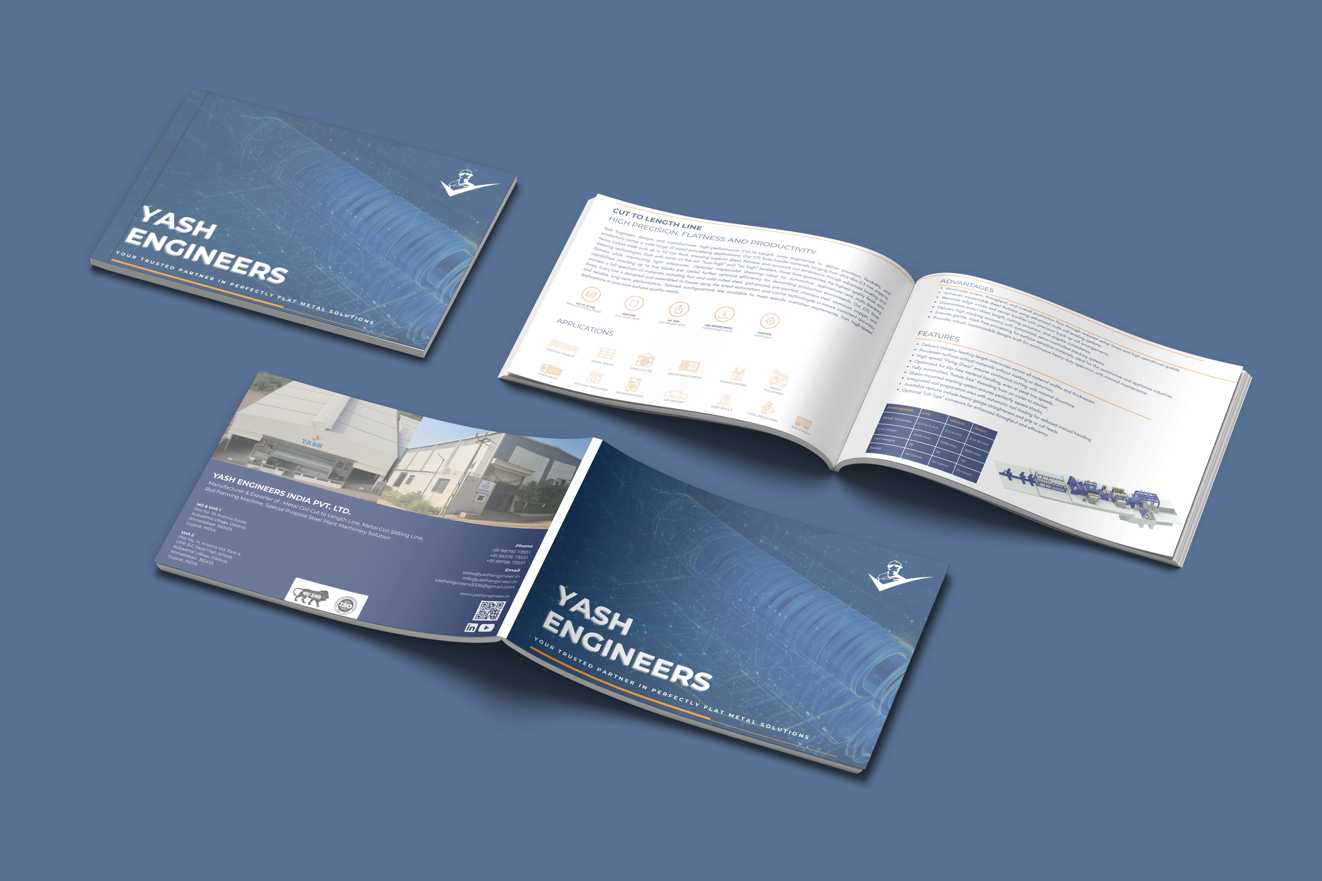 Yash Engineers India product brochure and marketing collateral by Pragyan Ahmedabad