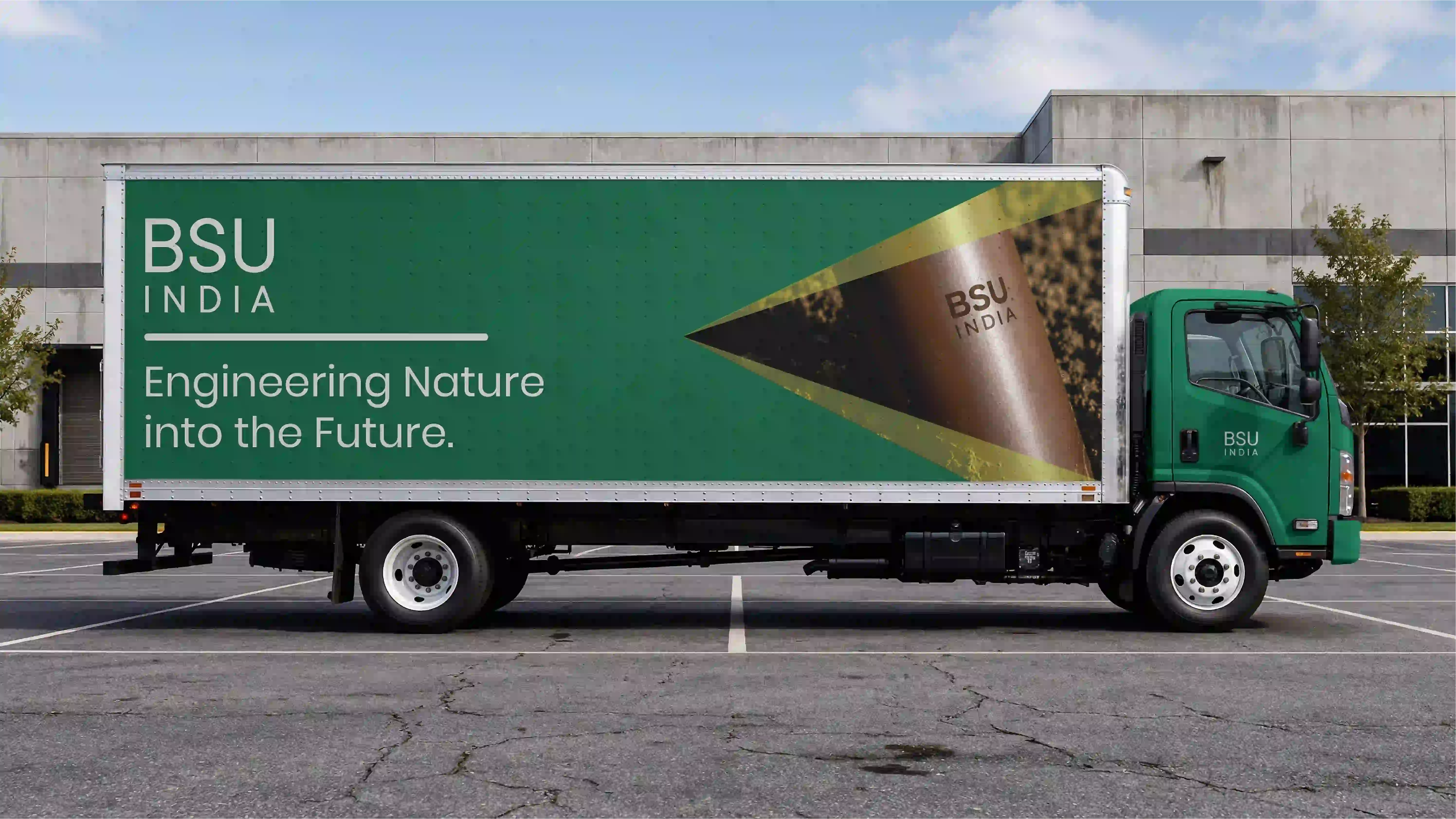 Bhavya Srishti Udyog truck branding designed by Pragyan